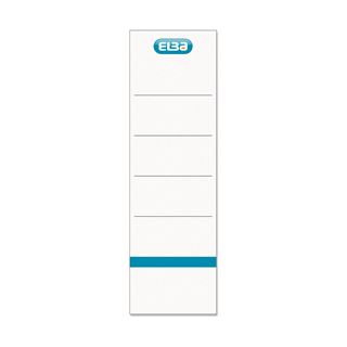 ELBA 10 Ordneretiketten wei&szlig; f&uuml;r 8,0 cm R&uuml;ckenbreite