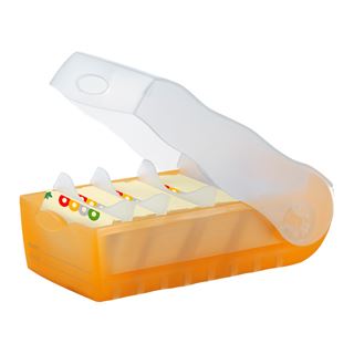 HAN Croco Karteikasten DIN A8 f&uuml;r 500 Karteikarten orange mit