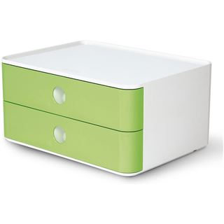 HAN Schubladenbox Smart Box ALLISON gr&uuml;n 1120-80, DIN A5 mit 2
