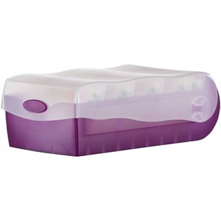 HAN Croco Karteikasten DIN A8 f&uuml;r 500 Karteikarten lila mit