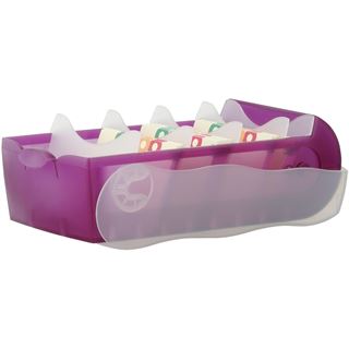 HAN Croco Karteikasten DIN A8 f&uuml;r 500 Karteikarten lila mit