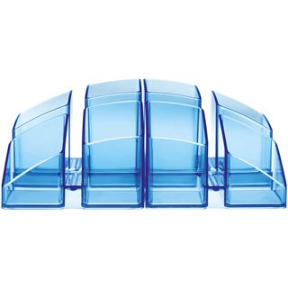 HAN Stiftehalter SCALA blau-transparent Polystyrol 4 F&auml;cher 12,5