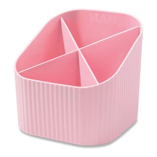 HAN Stiftehalter X-LOOP pastellrosa Kunststoff 4 F&auml;cher 11,1 x