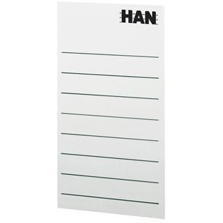 HAN 8 Beschriftungsetiketten weiß