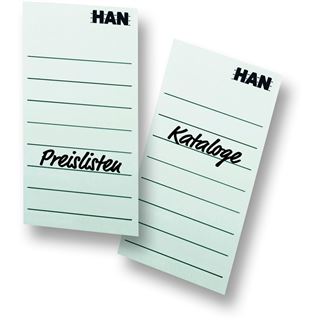 HAN 8 Beschriftungsetiketten weiß