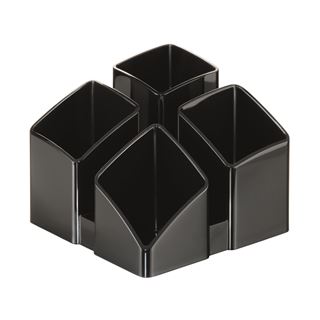 HAN Stiftehalter SCALA schwarz Polystyrol 4 F&auml;cher 12,5 x 12,5 x