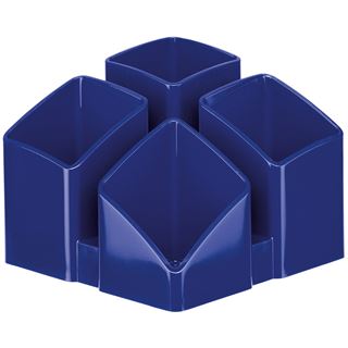 HAN Stiftehalter SCALA blau Polystyrol 4 F&auml;cher 12,5 x 12,5 x