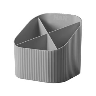 HAN Stiftehalter X-LOOP grau 100% Recyclingmaterial 4 F&auml;cher