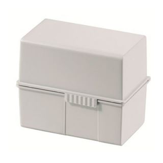 HAN A6 Karteikasten DIN A6 f&uuml;r 400 Karteikarten lichtgrau mit