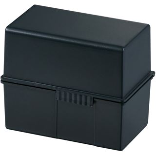 HAN A7 Karteikasten DIN A7 f&uuml;r 300 Karteikarten schwarz mit