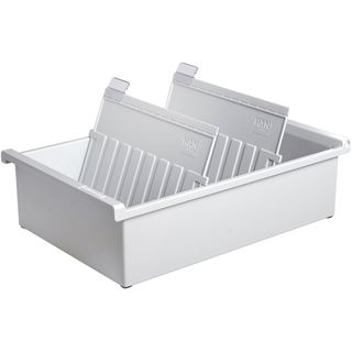 HAN Karteikasten DIN A5 f&uuml;r 1.300 Karteikarten grau ohne Deckel