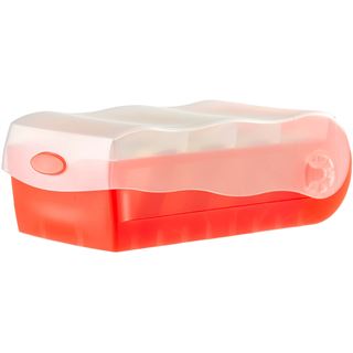 HAN Croco Karteikasten DIN A8 f&uuml;r 500 Karteikarten rot mit Deckel