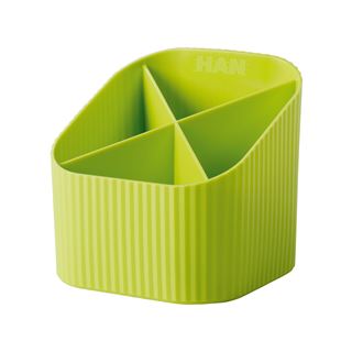 HAN Stiftehalter Re-X-LOOP lemon 100% Recyclingmaterial 4 F&auml;cher