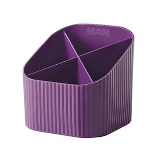 HAN Stiftehalter X-LOOP lila 100% Recyclingmaterial 4 F&auml;cher
