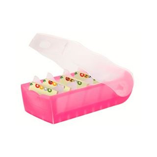 HAN Croco Karteikasten DIN A7 f&uuml;r 900 Karteikarten pink mit