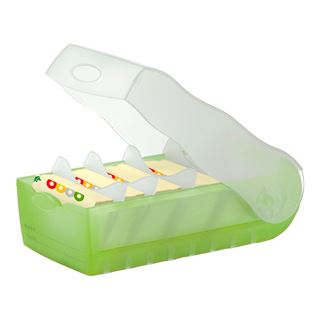 HAN Croco Karteikasten DIN A7 f&uuml;r 900 Karteikarten gr&uuml;n mit