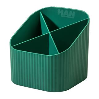 HAN Stiftehalter KARMA gr&uuml;n Polystyrol 4 F&auml;cher 11,1 x 11,1