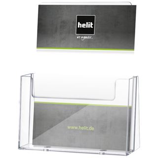 helit 2 Tischprospekthalter transparent DIN A5