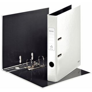 LEITZ Ordner wei&szlig; Karton 5,0 cm DIN A4