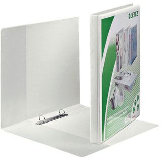 LEITZ 6 Pr&auml;sentationsringb&uuml;cher 2-Ringe wei&szlig; 2,9 cm