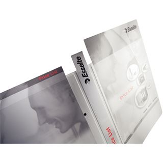 LEITZ 6 Präsentationsringbücher 4-Ringe weiß 5,0 cm
