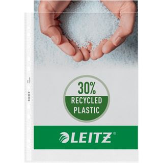 LEITZ 100 Prospekth&uuml;llen 4790 DIN A4 transparent genarbt 0,09 mm