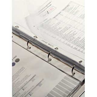 LEITZ 100 Prospekth&uuml;llen 4784 DIN A4 transparent genarbt 0,13 mm
