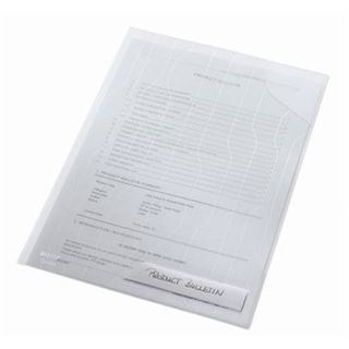 LEITZ 5 Prospekth&uuml;llen CombiFile DIN A4 transparent genarbt 0,20