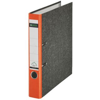 LEITZ 1050 Ordner orange marmoriert Karton 5,2 cm DIN A4