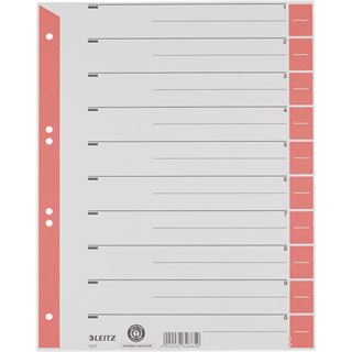 LEITZ Trennbl&auml;tter 1652 1-0 rot, 25 St.