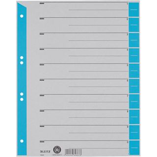 LEITZ Trennbl&auml;tter 1652 1-0 hellblau, 25 St.