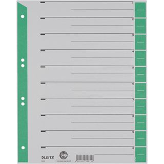 LEITZ Trennbl&auml;tter 1652 1-0 gr&uuml;n, 25 St.