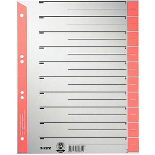 LEITZ Trennbl&auml;tter 1652 1-0 rot, 100 St.