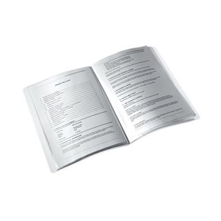 LEITZ WOW Sichtbuch DIN A4, 40 H&uuml;llen schwarz-metallic