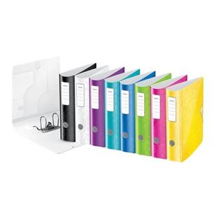 LEITZ Active WOW 1106 Ordner gr&uuml;n Rauten Kunststoff 8,2 cm DIN A4