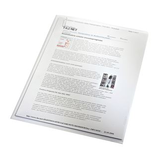 LEITZ 100 Sichth&uuml;llen 4000 DIN A4 gr&uuml;n genarbt 0,13 mm