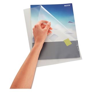 LEITZ 100 Sichth&uuml;llen 4000 DIN A4 gr&uuml;n genarbt 0,13 mm