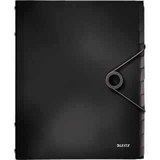 LEITZ Ordnungsmappe Solid 4570 12 F&auml;cher schwarz