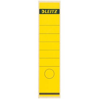 LEITZ 10 Ordneretiketten 1640 gelb für 8,0 cm Rückenbreite