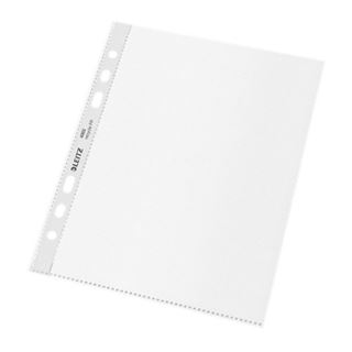 LEITZ 25 Prospekth&uuml;llen recycle 4002 DIN A5 transparent genarbt