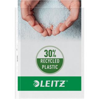 LEITZ 100 Prospekth&uuml;llen 4797 DIN A4 transparent genarbt 0,085 mm