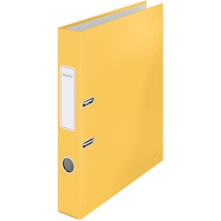 LEITZ Cosy Soft-Touch Ordner warmes gelb stabile Pappe 5,2 cm DIN A4