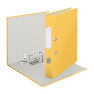 LEITZ Cosy Soft-Touch Ordner warmes gelb stabile Pappe 5,2 cm DIN A4