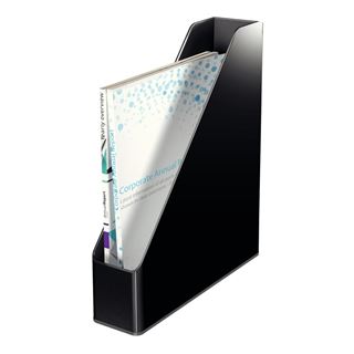 LEITZ Stehsammler Duo Colour 53620095 schwarz/grau Kunststoff, DIN A4