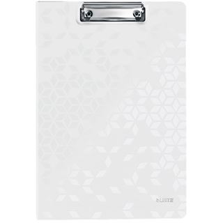 LEITZ Klemmbrettmappe WOW 4199 DIN A4 wei&szlig; Kunststoff