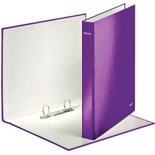 LEITZ WOW Ringbuch 2-Ringe violett 4,0 cm DIN A4