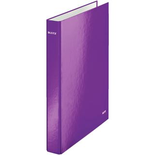 LEITZ WOW Ringbuch 2-Ringe violett 4,0 cm DIN A4