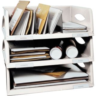 LEITZ Briefablage Sorty A4 quer grau