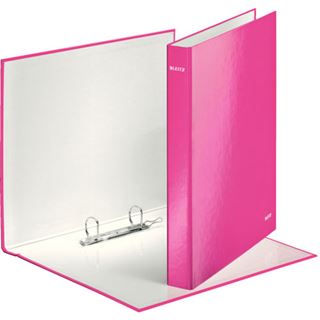 LEITZ WOW Ringbuch 2-Ringe pink 4,0 cm DIN A4