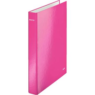 LEITZ WOW Ringbuch 2-Ringe pink 4,0 cm DIN A4
